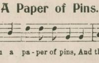 "A Paper of Pins" 