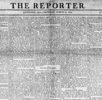 The First Issue of the Reporter