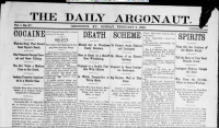 Masthead and Above the fold of The Daily Argonaut