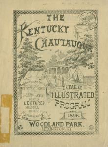 Cover to the 1896 Kentucky Chautauqua illustrated program