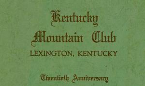 Kentucky Mountain Club 1949 Directory, cover